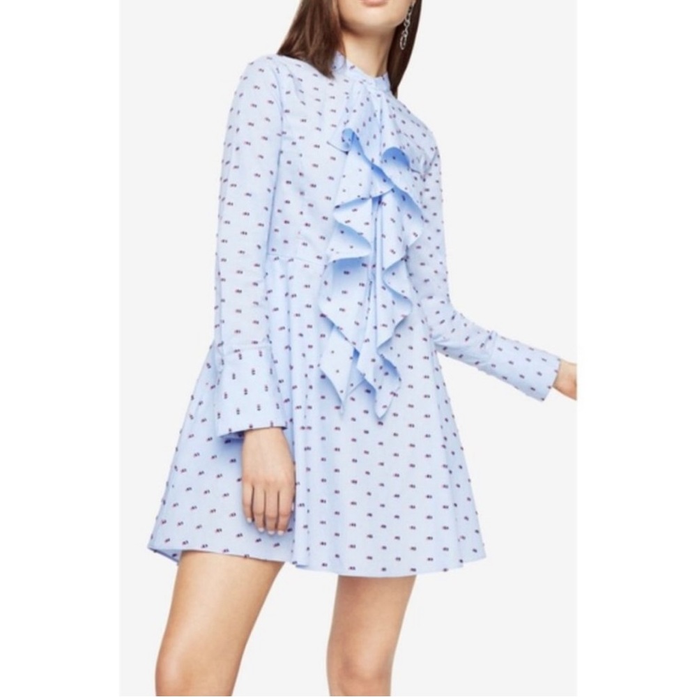 BCBG Chelsea Ruffle Shirt Dress
